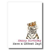 Have a GRReat Birthday Tiger Card